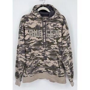 BUC-EE'S Camo Hoodie Adult Large Graphic Print Front/Back Souvenir Sweatshirt